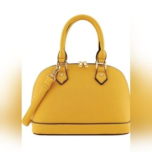 Zip-Around Saffiano Classic Dome Satchel